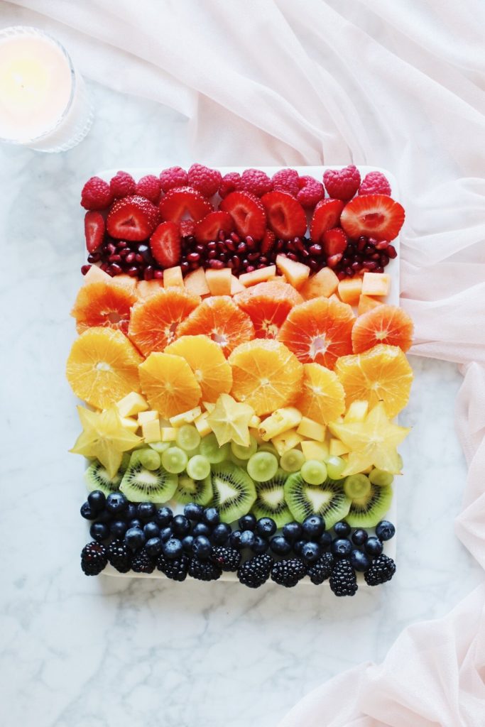 Rainbow Fruit Platter for Tu B’Shvat