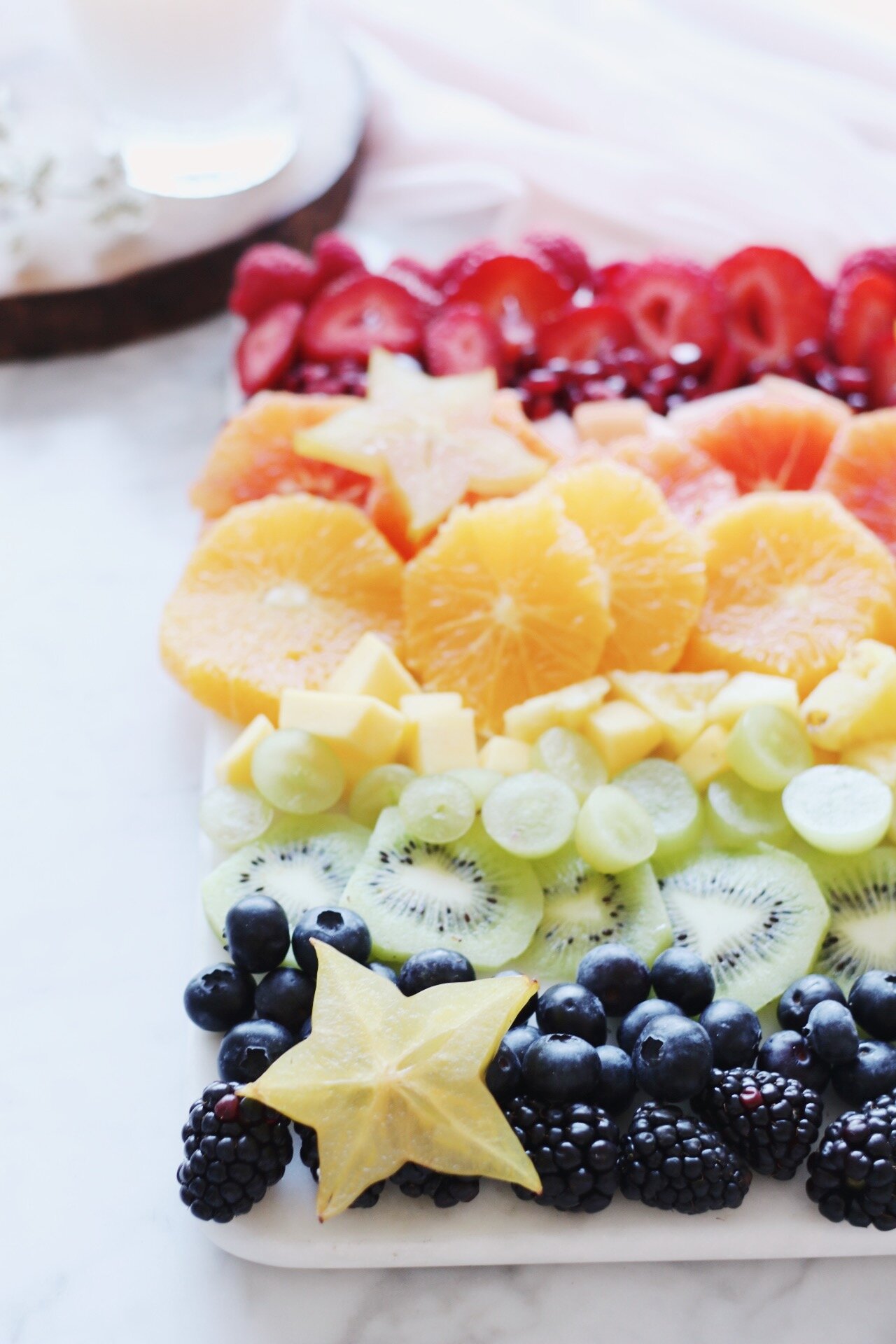 Rainbow Fruit Platter for Tu B'Shvat | Rebekah Lowin