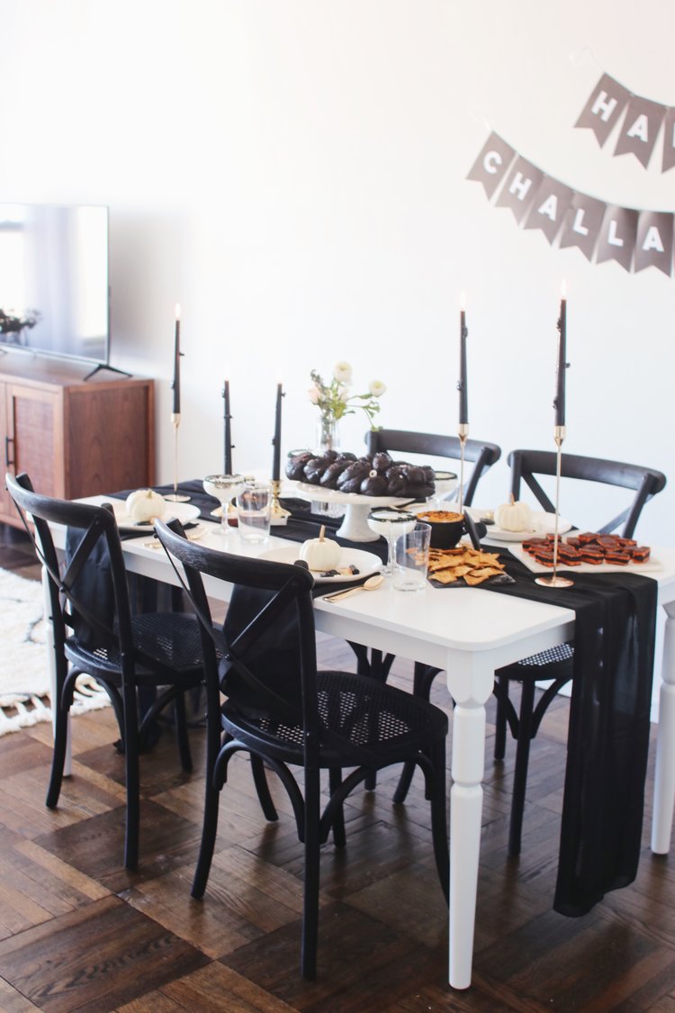 How to Host a Black & White Halloween Shabbat Dinner