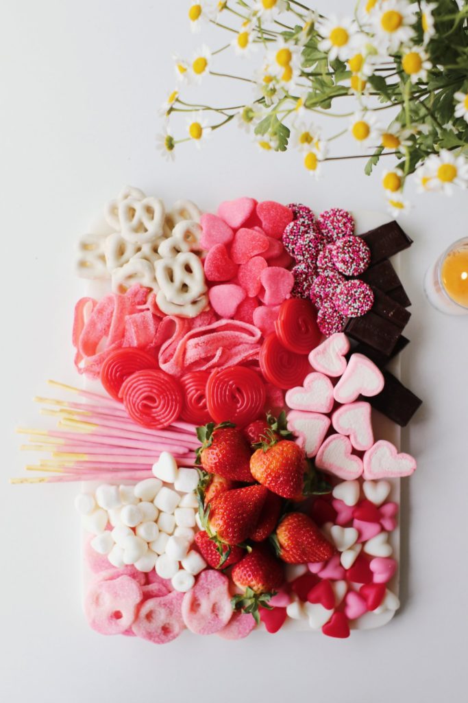 A Pink & Red Valentine’s Day Candy Board