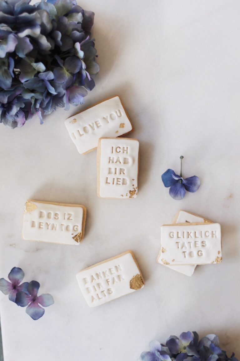 Stamped Yiddish Cookies for Father’s Day