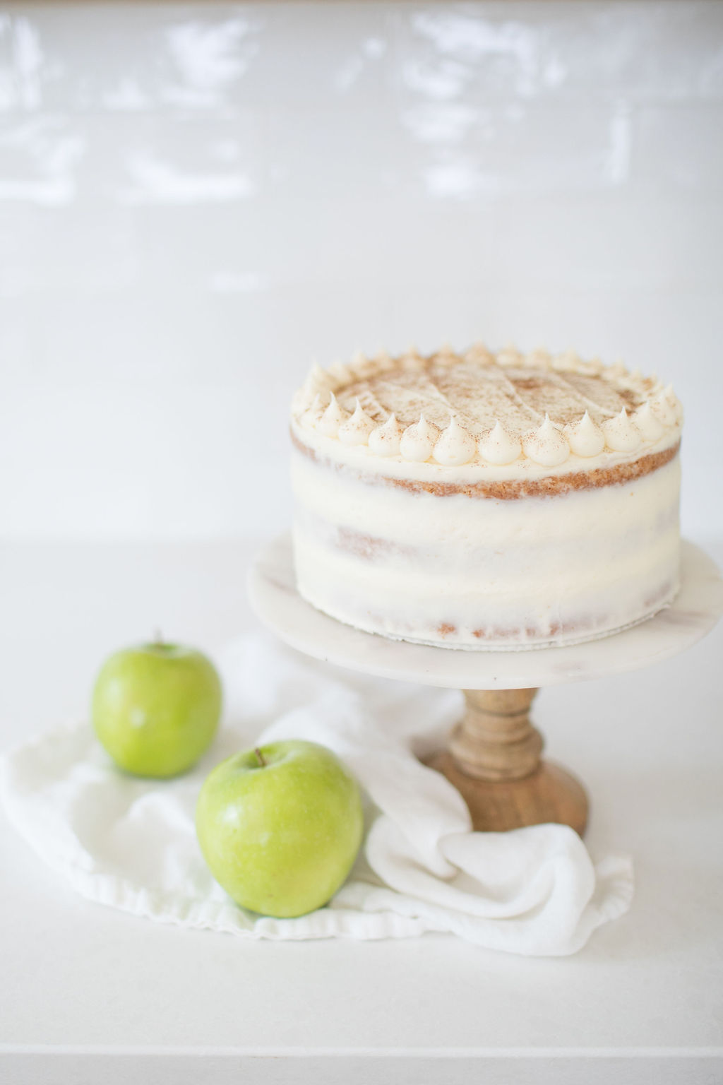 Apple Spice Cake with Maple Cream Cheese Frosting