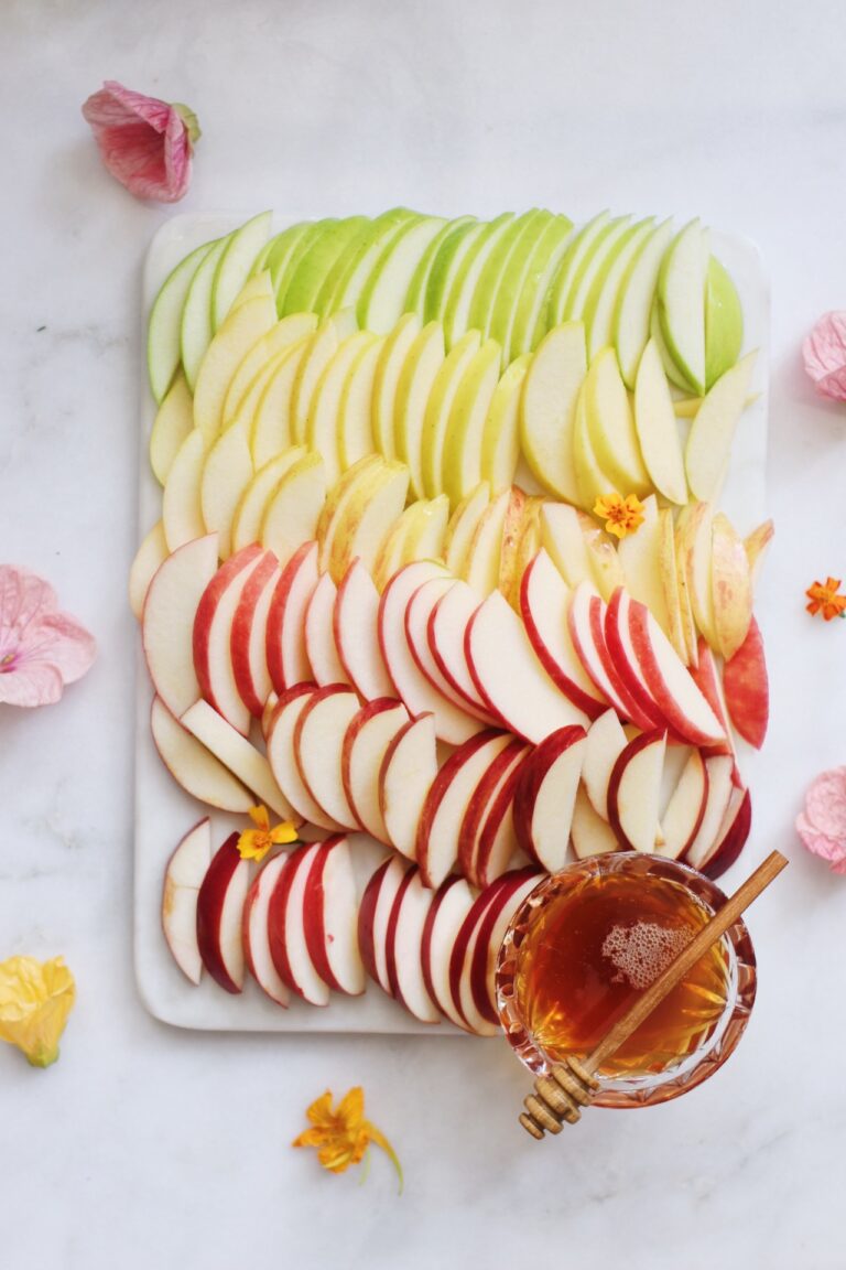 Rainbow Apples and Honey Board