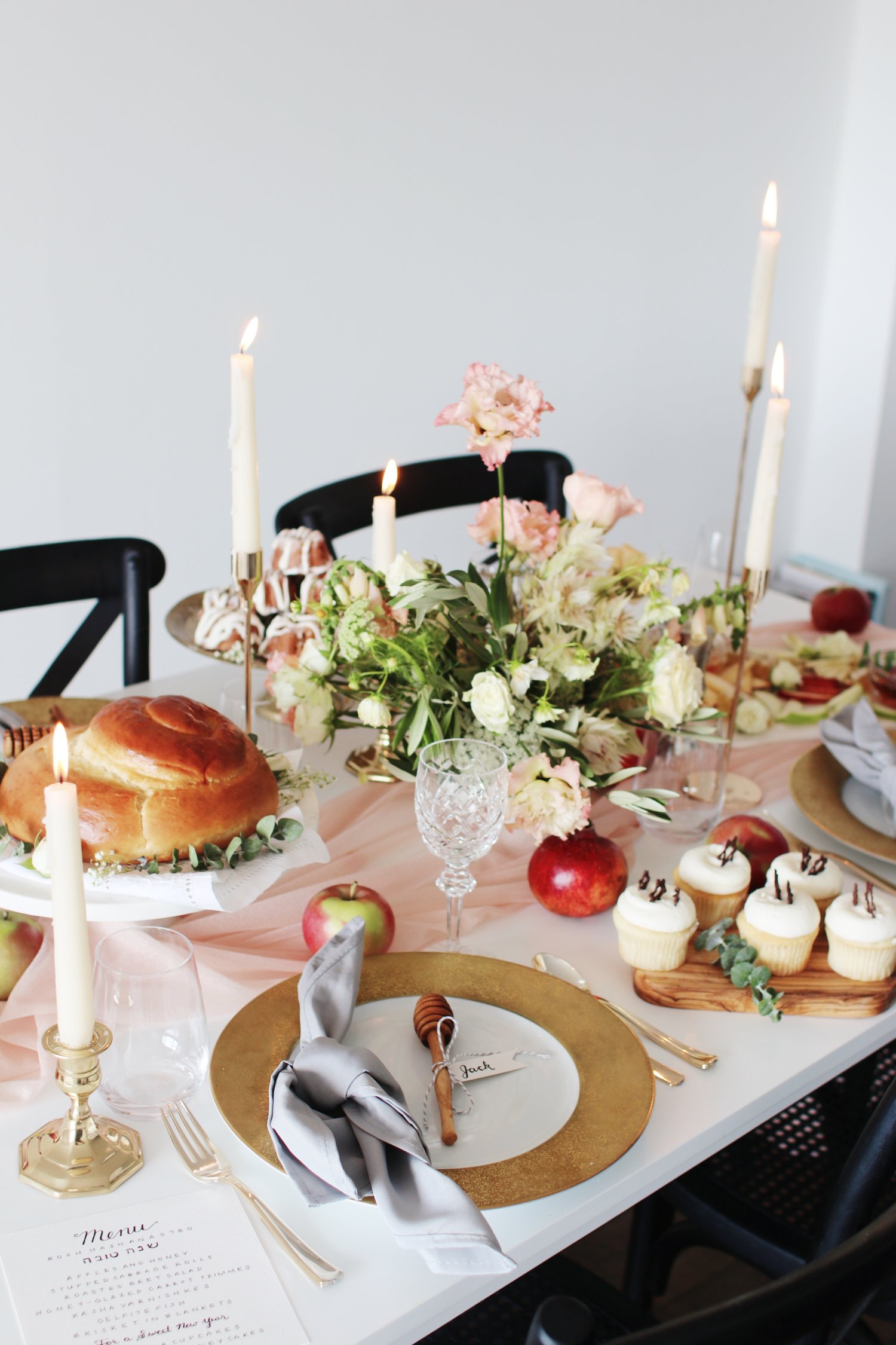 rebekah lowin rosh hashanah decorations and table setting ideas