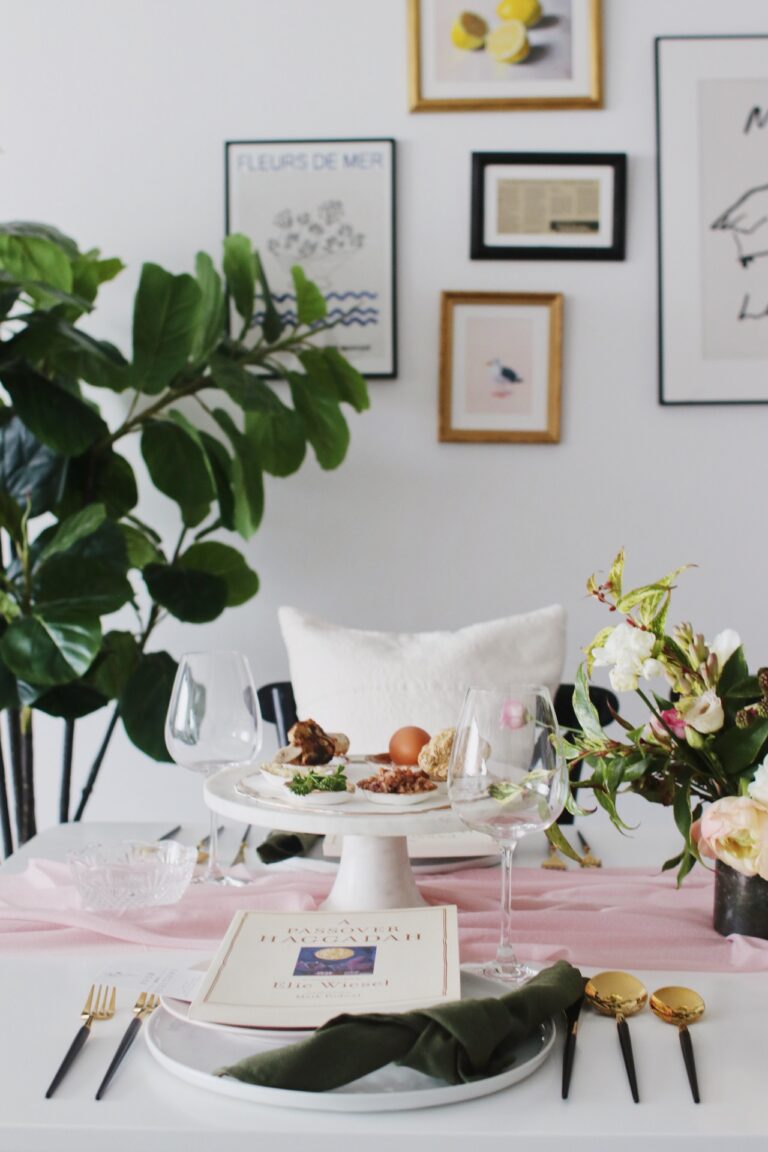 A Pastel-Colored Passover Tablescape with HGTV.com