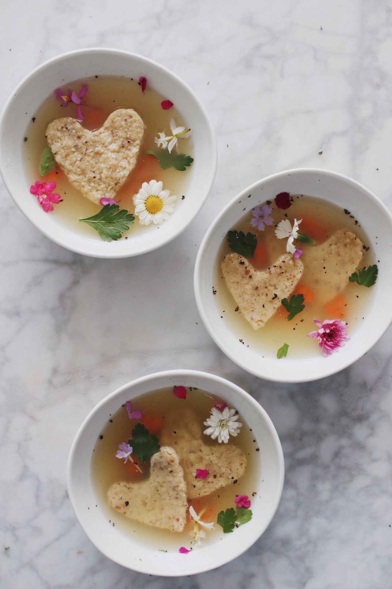 heart shaped matzah ball soup recipe