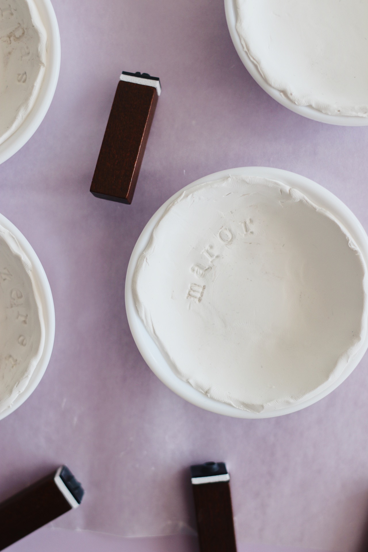 diy clay seder plate