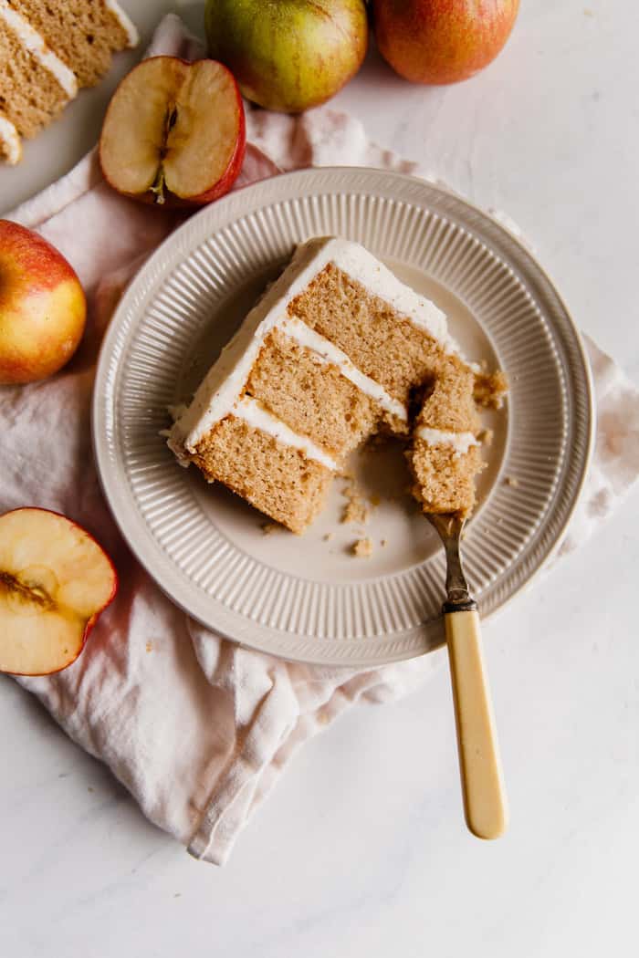 Spiced Cider Apple Cake with Brown Butter Frosting