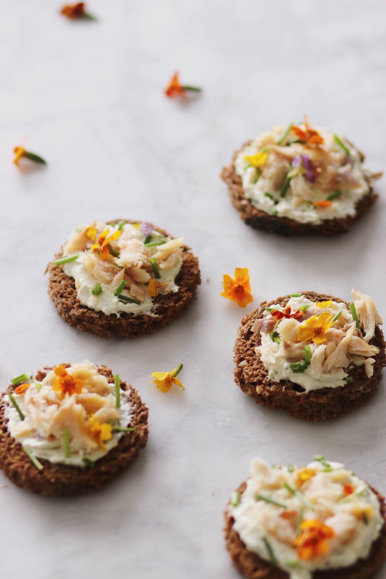 leah koenig smoked trout canapes little book of jewish appetizers