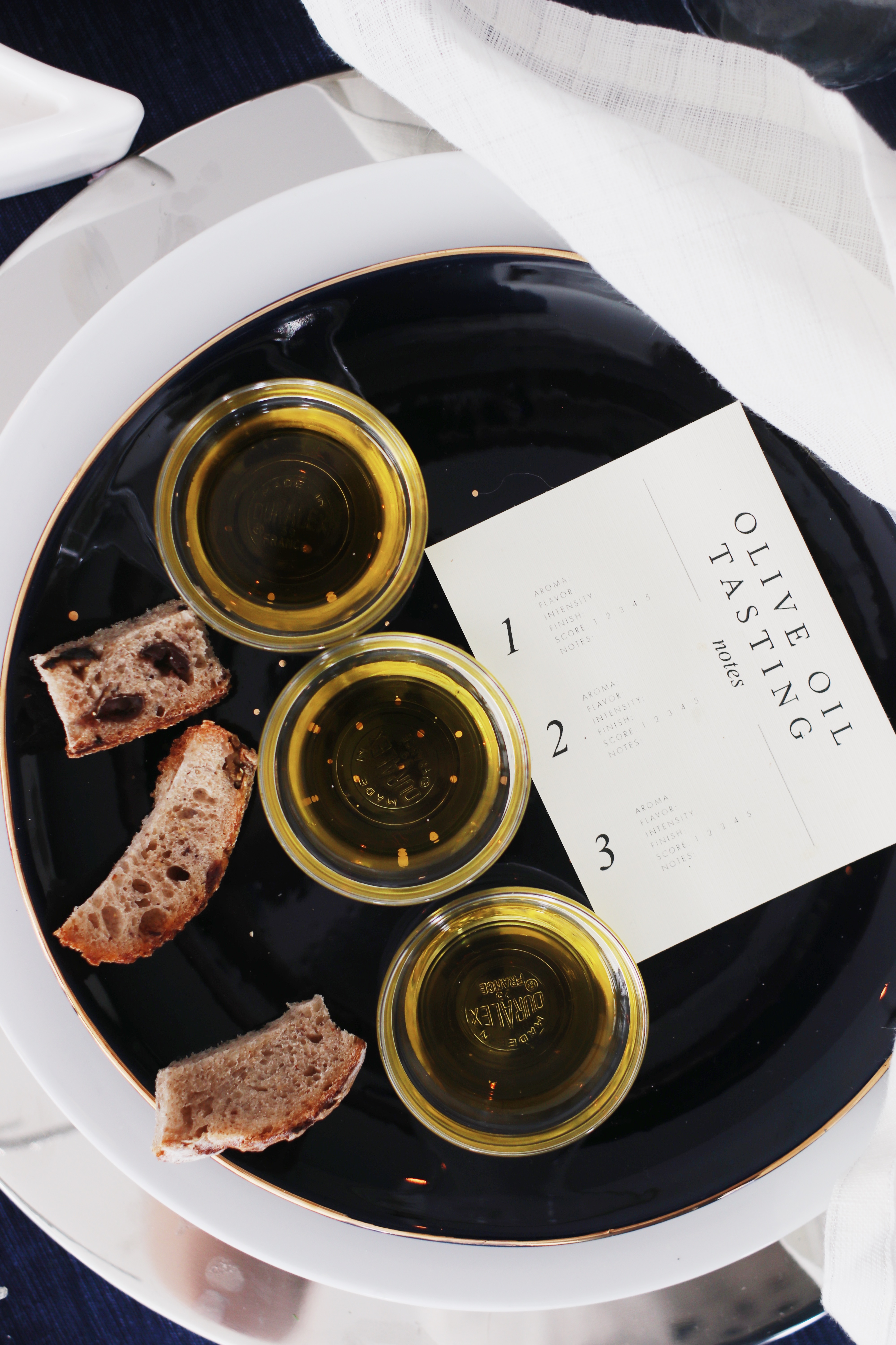 olive oil tasting worksheet