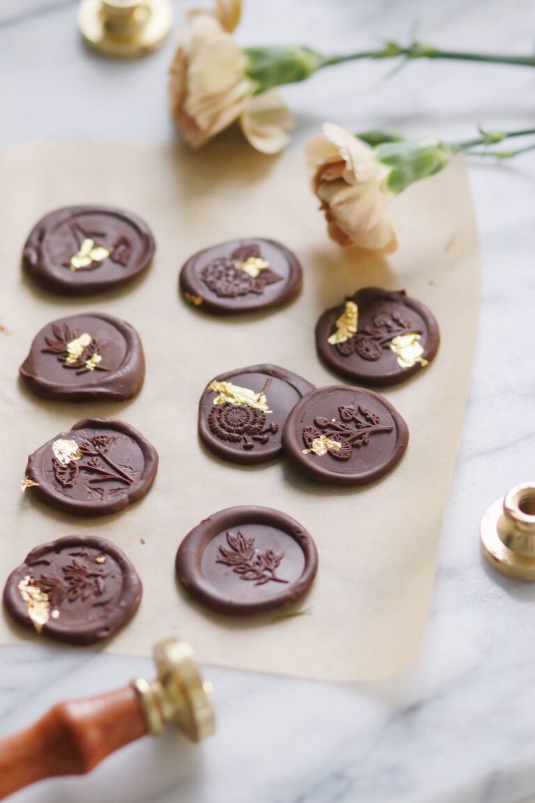 DIY Chocolate Gelt Wax Seals