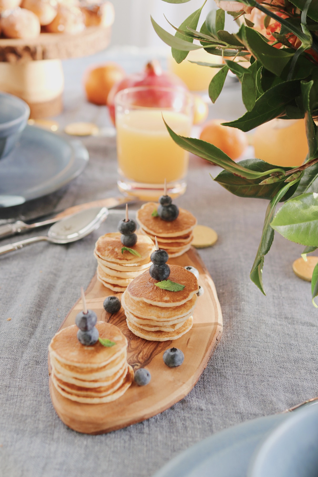 Mini Blueberry Pancakes recipe