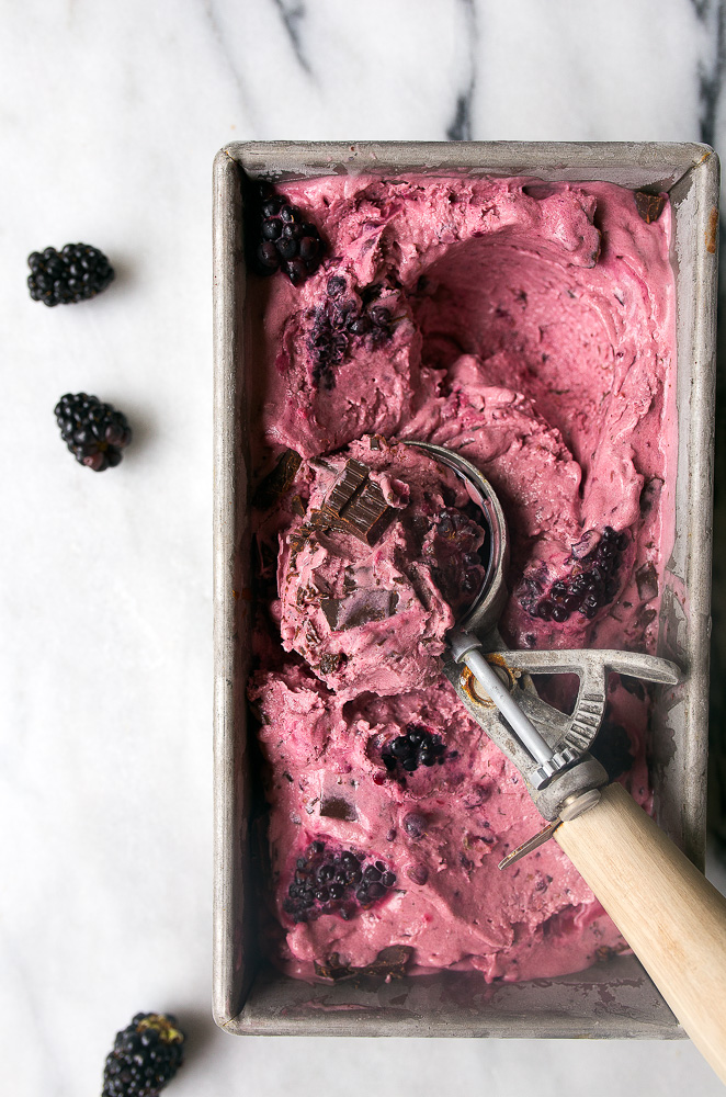 passover desserts blackberry ice cream