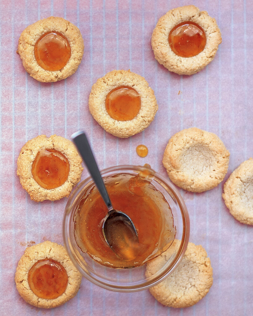 passover desserts matzo thumbprint cookies