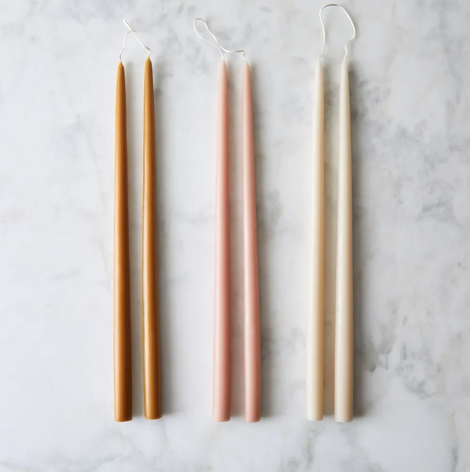 passover gifts a set of taper candles from the floral society via food52