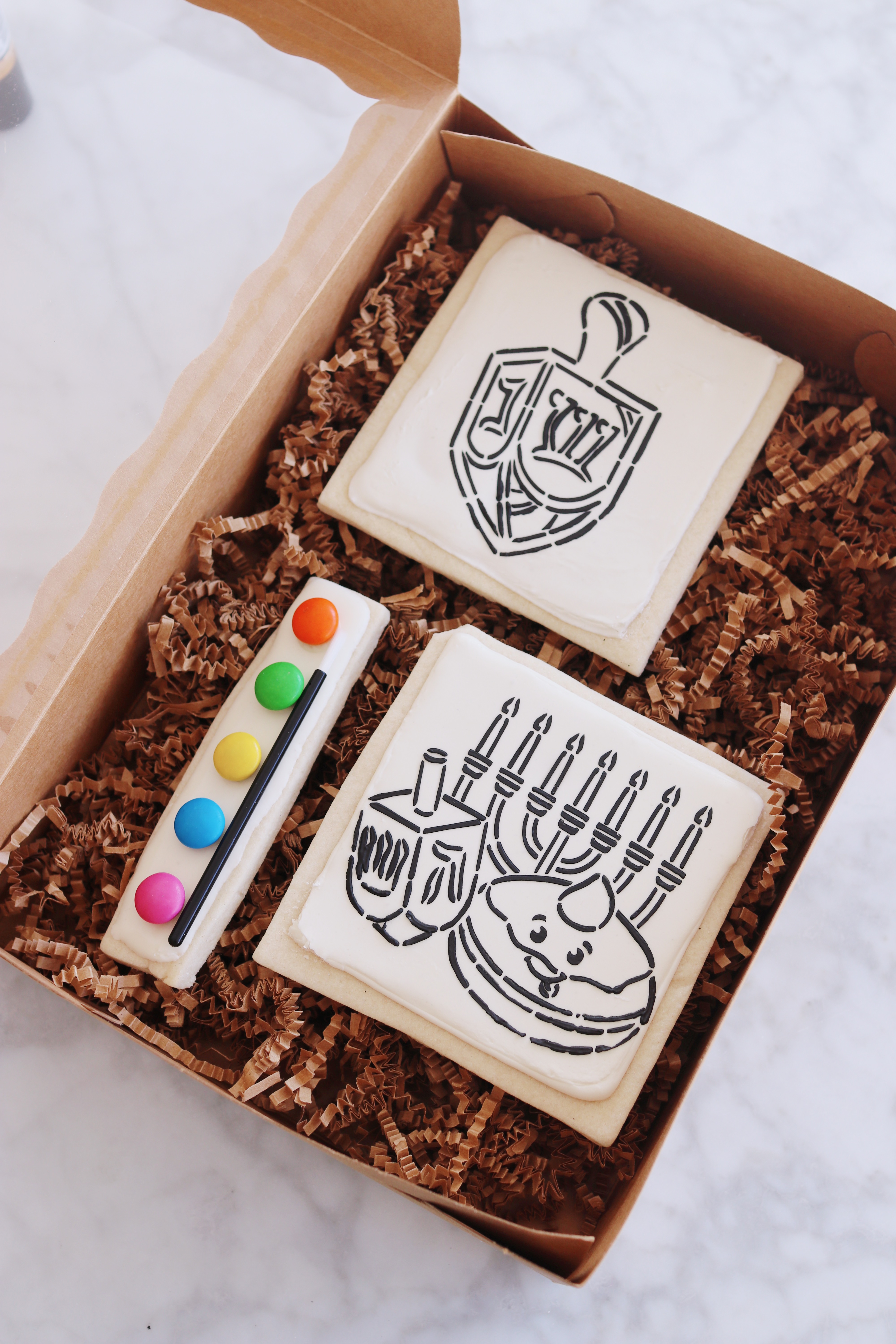 PYO (Paint-Your-Own) Cookies for Hanukkah