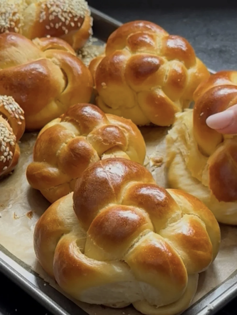 Woven Challah Rolls